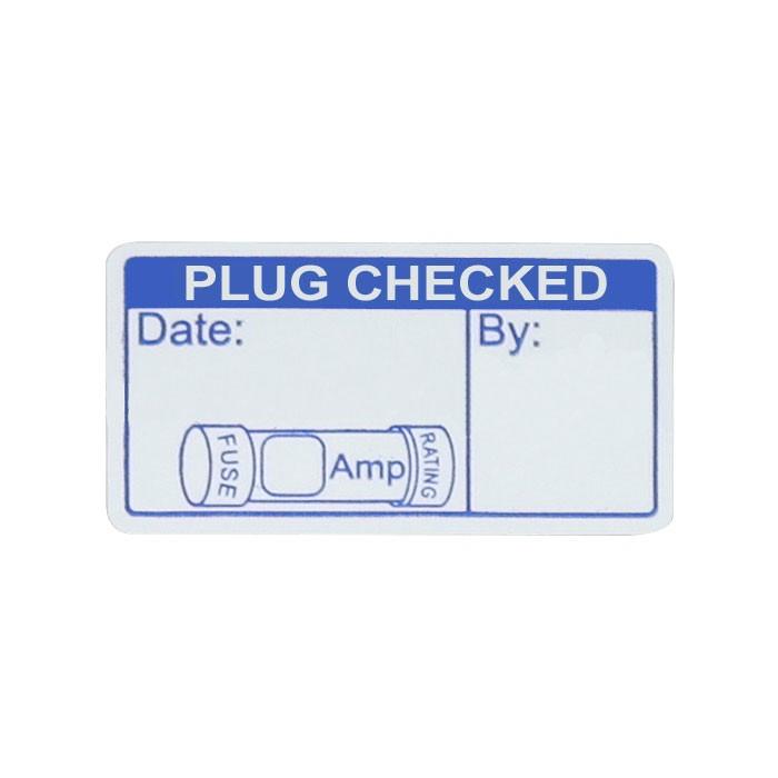 Plug Check Labels (x500)